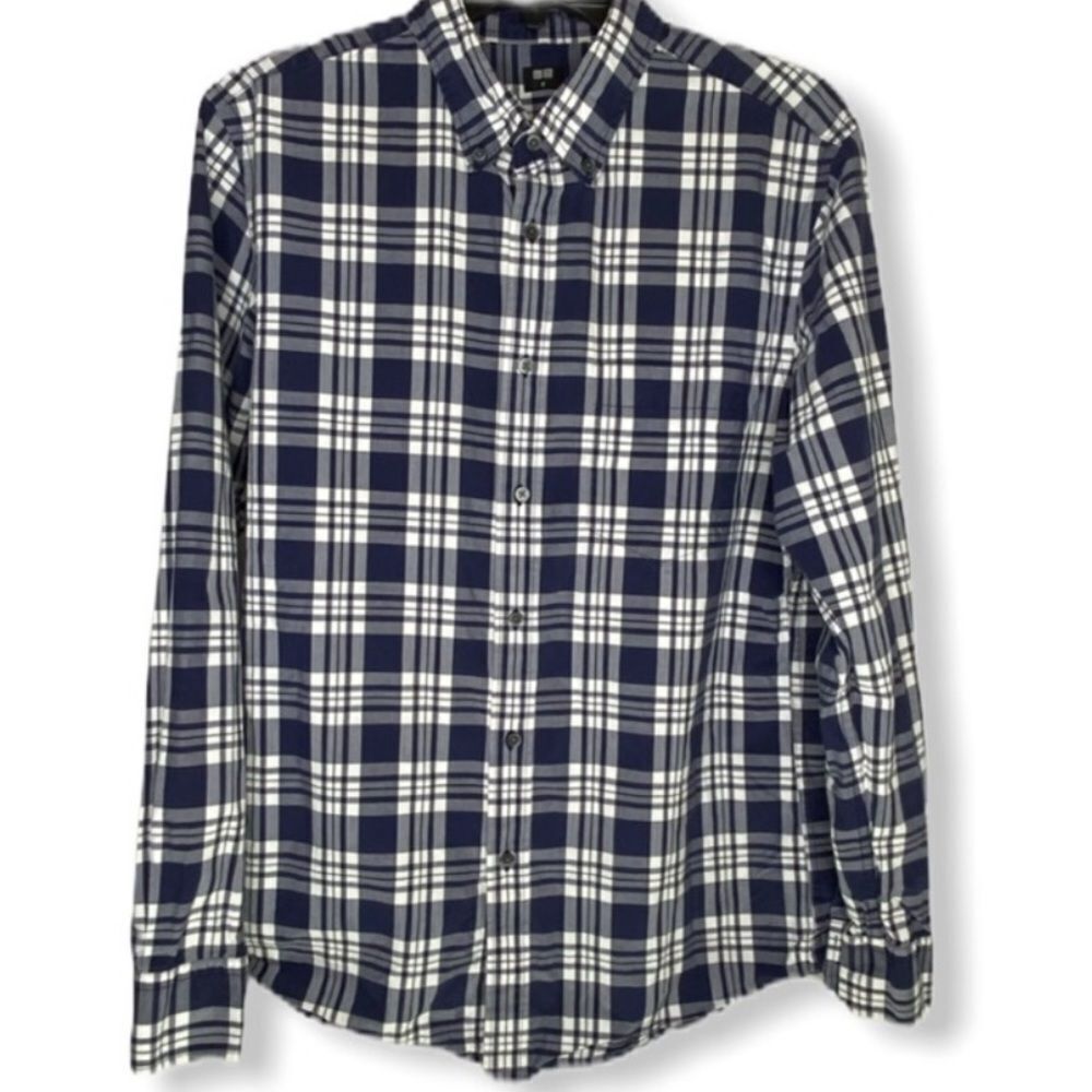 Uniqlo Plaid Cotton Button-Down Shirt